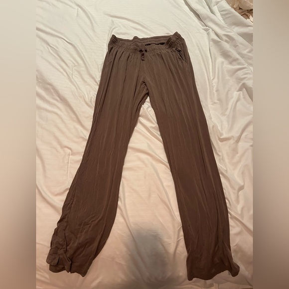 Maternity Modal Pajama Pants XS Plum Drawstring - Picture 1 of 2